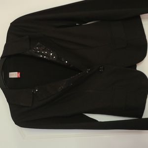 Blazer w/sequined lapel